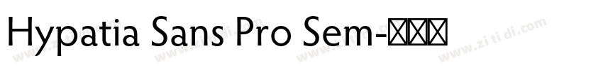 Hypatia Sans Pro Sem字体转换